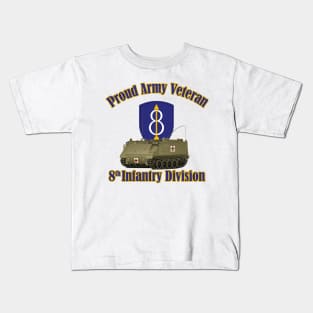 Proud Veteran 8th Infantry Division Kids T-Shirt